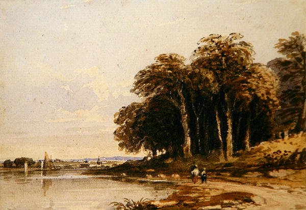 Rivierlandschap door John Varley