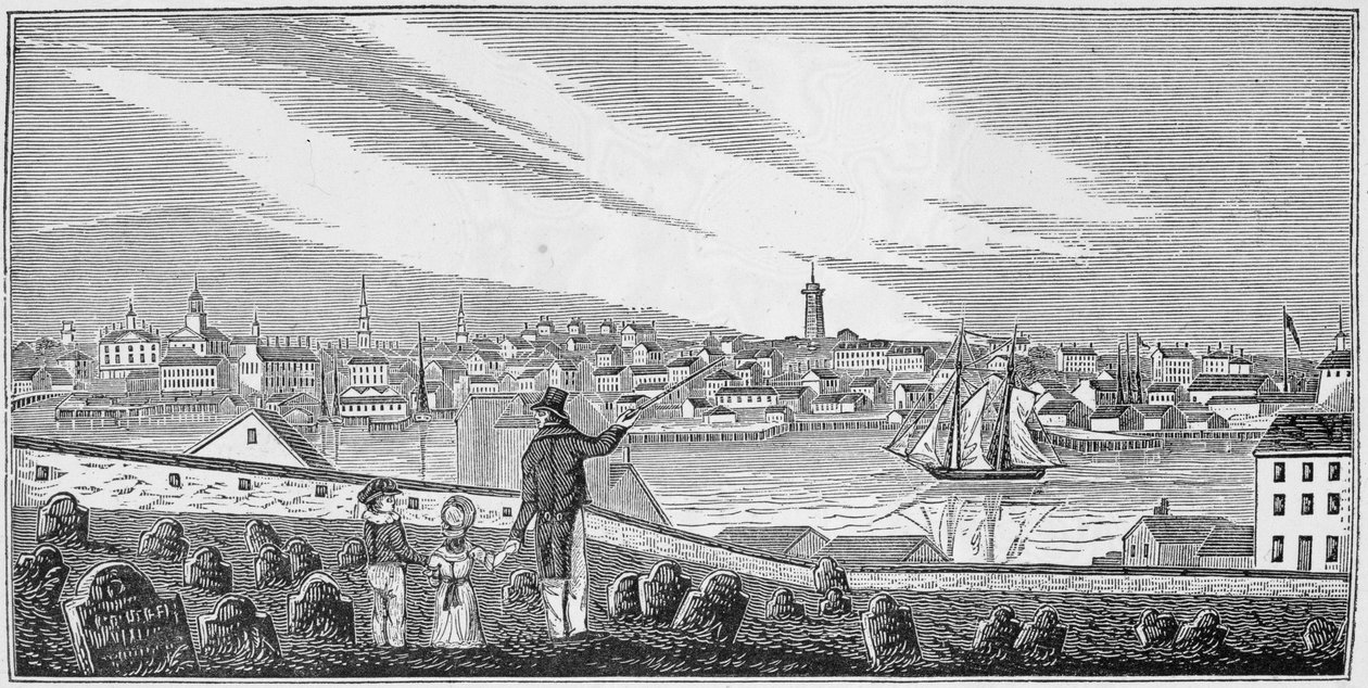 Zuidelijk uitzicht op Charlestown, uit 