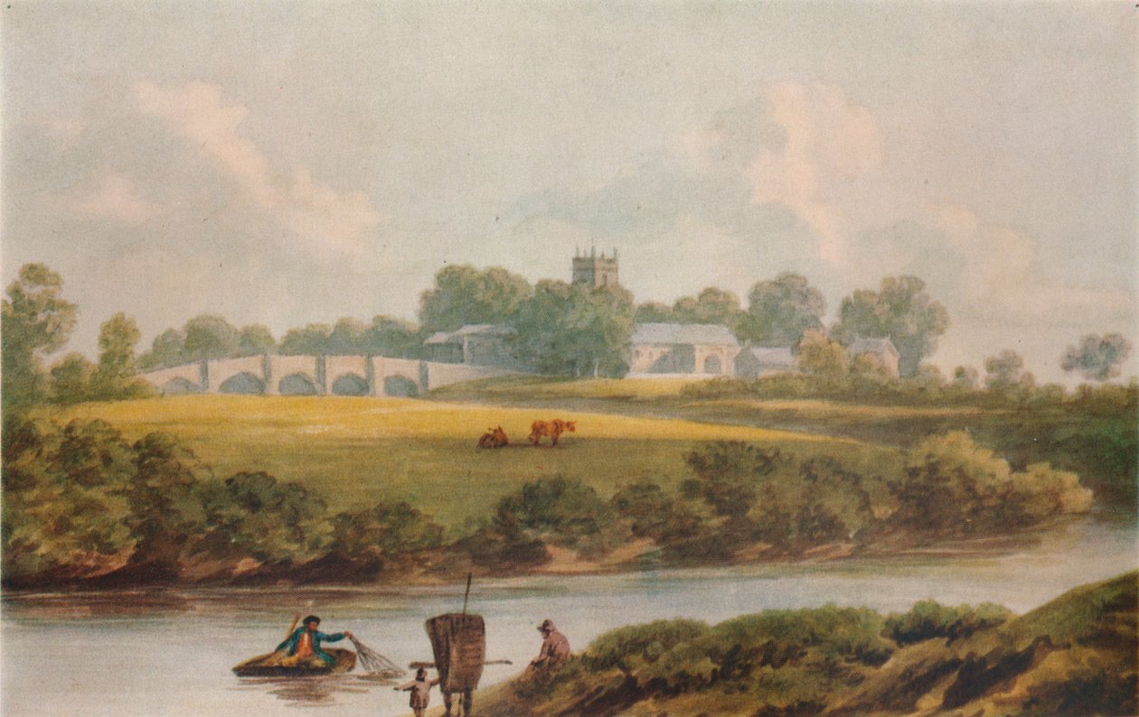 Bangor Is-y-Coed, Denbighshire, ca. 1795 door John Warwick Smith