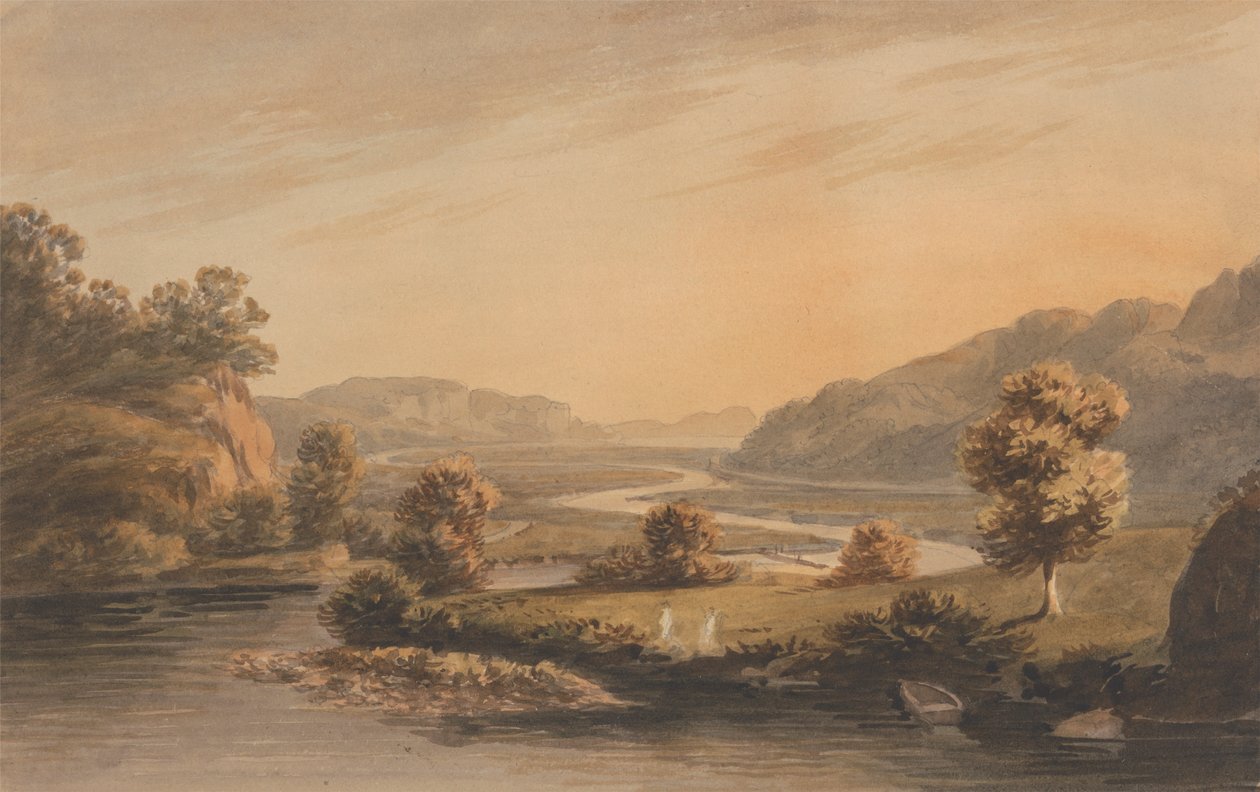 Bij Pontaberglaslyn door John Warwick Smith