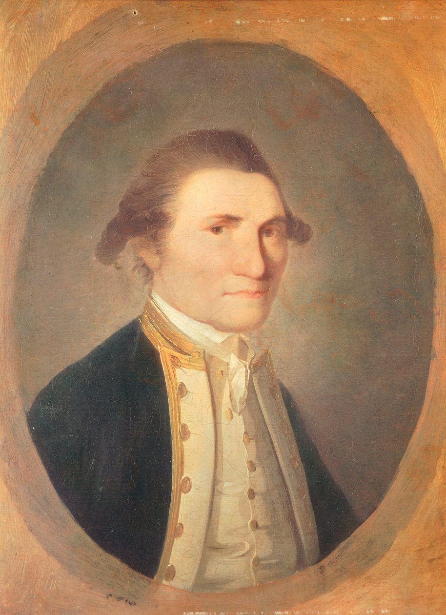 Portret van James Cook (Marton in Cleveland) door John Webber