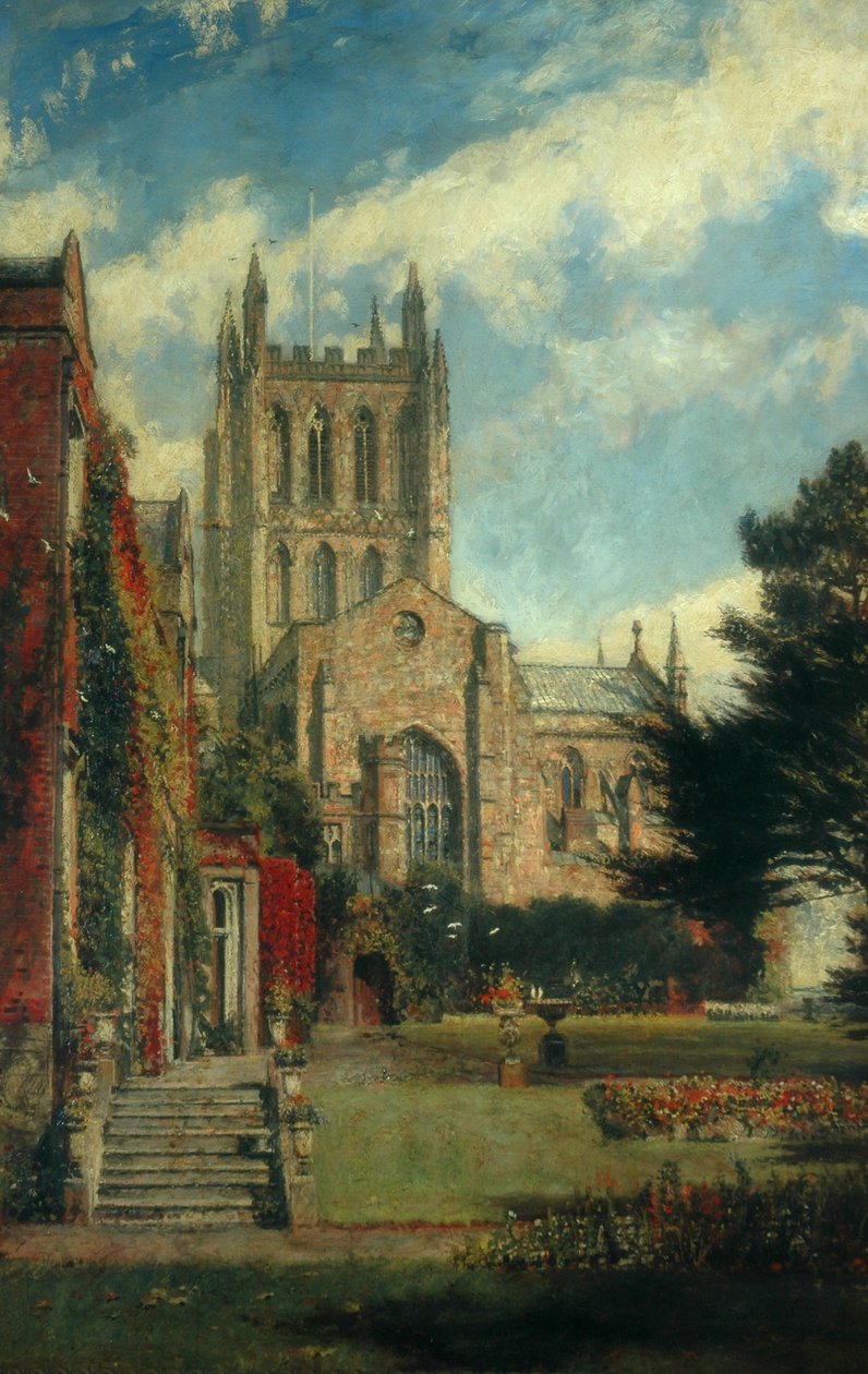 Hereford Kathedraal door John William Buxton Knight