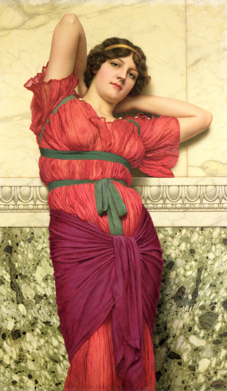 Contemplatie door John William Godward