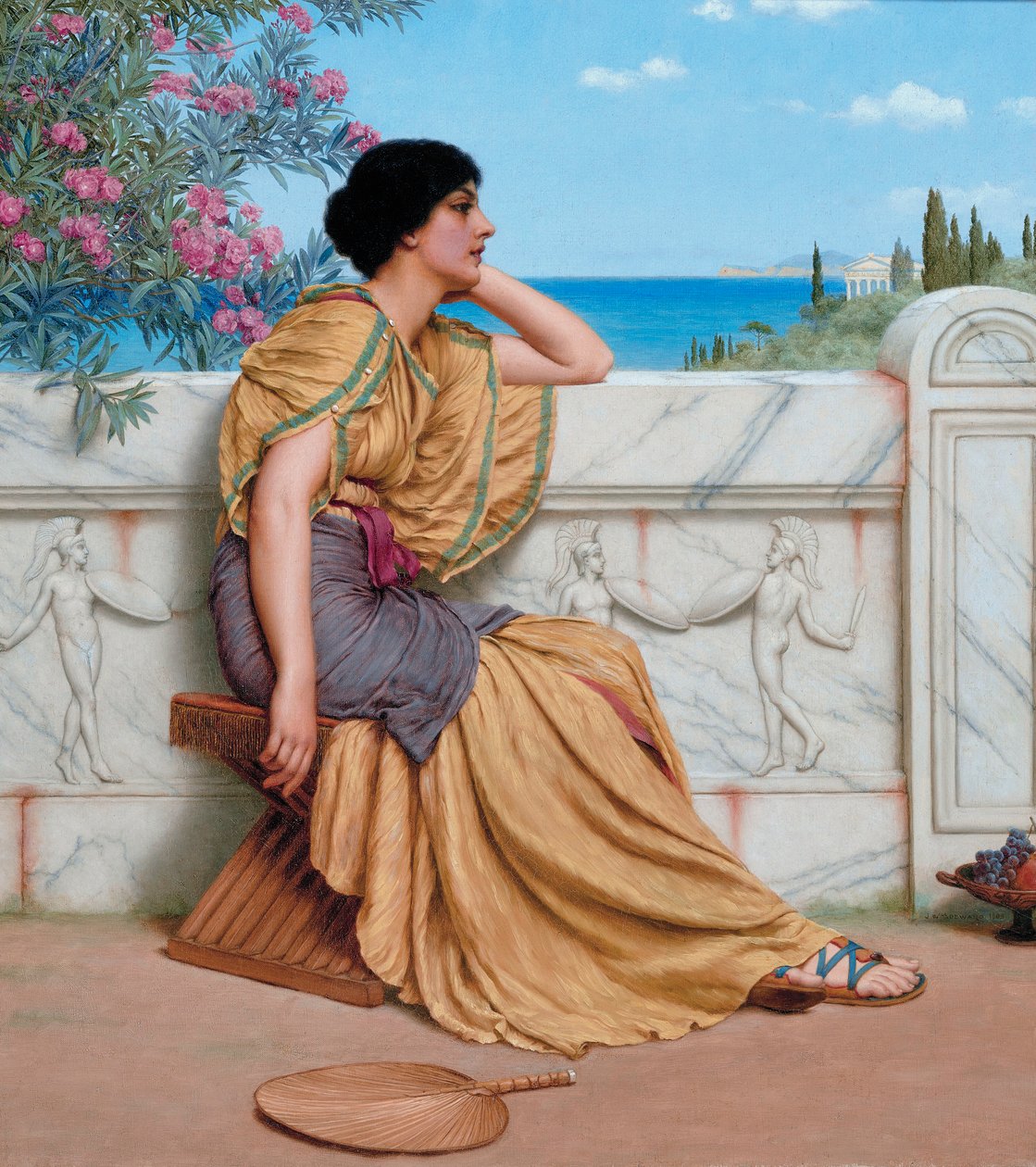 Vrije tijd, door John William Godward door John William Godward