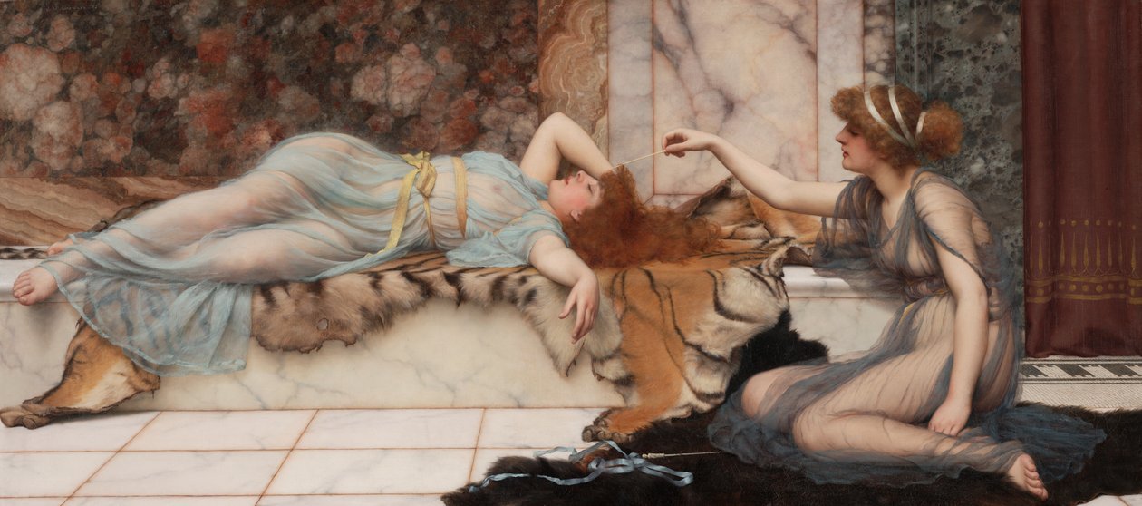 Ondeugd en Rust door John William Godward