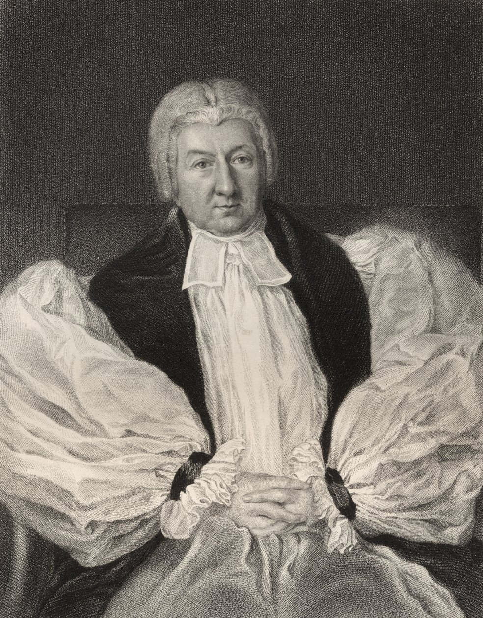 Herbert Marsh, Lord Bishop van Peterborough, gegraveerd door John Cochran, uit 