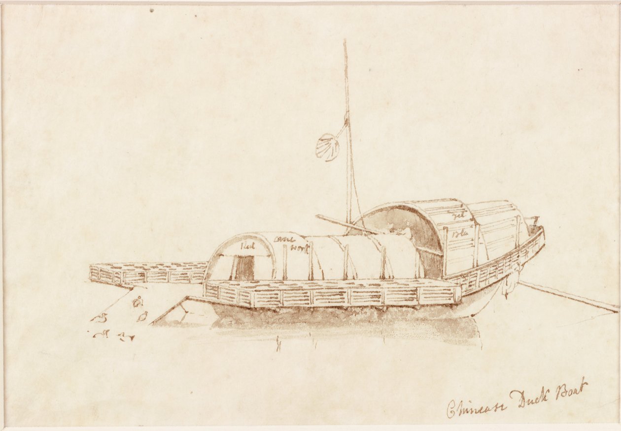 Chinese Eendenboot door John Wilson Carmichael