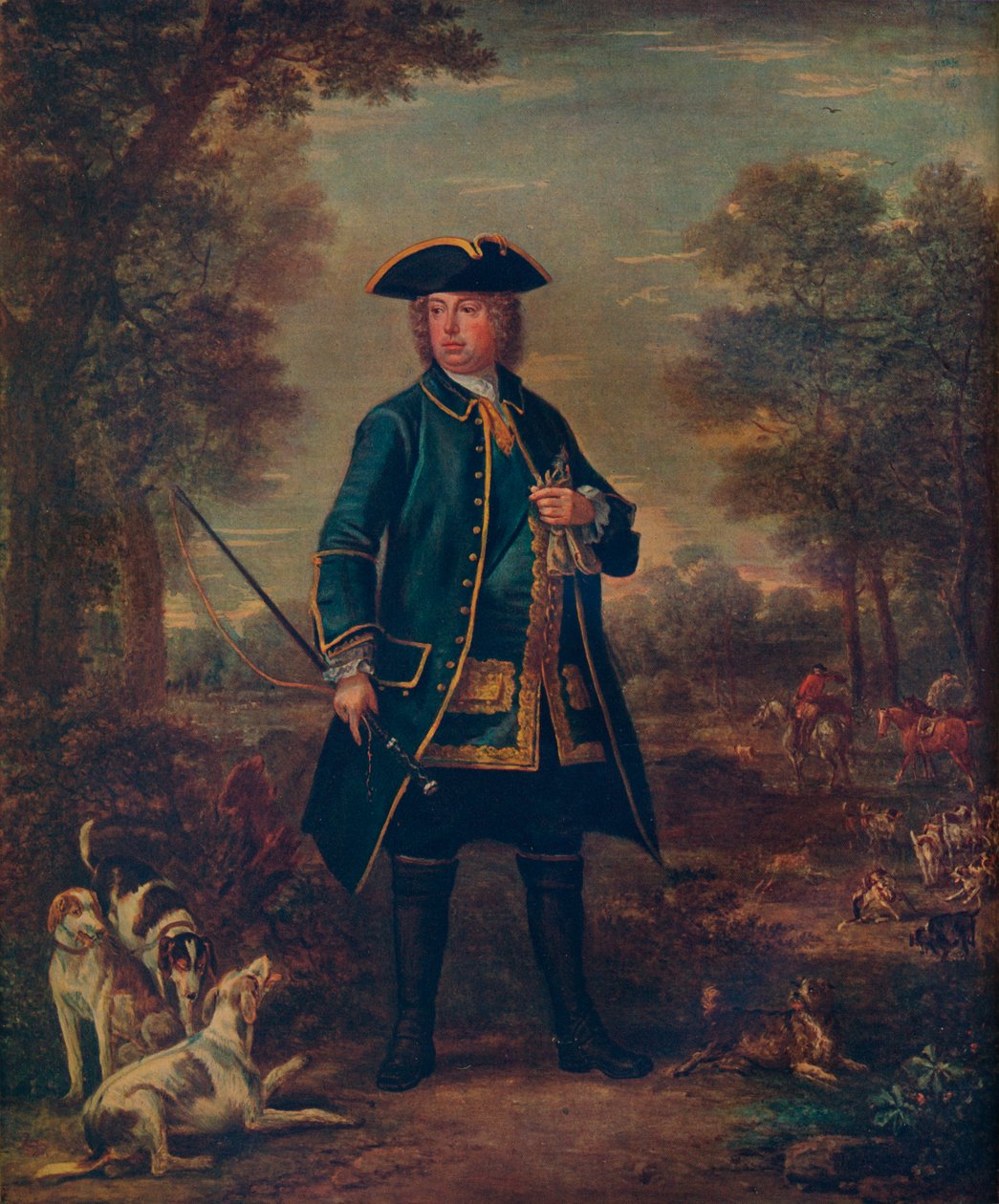 Sir Robert Walpole met Honden door John Wooton