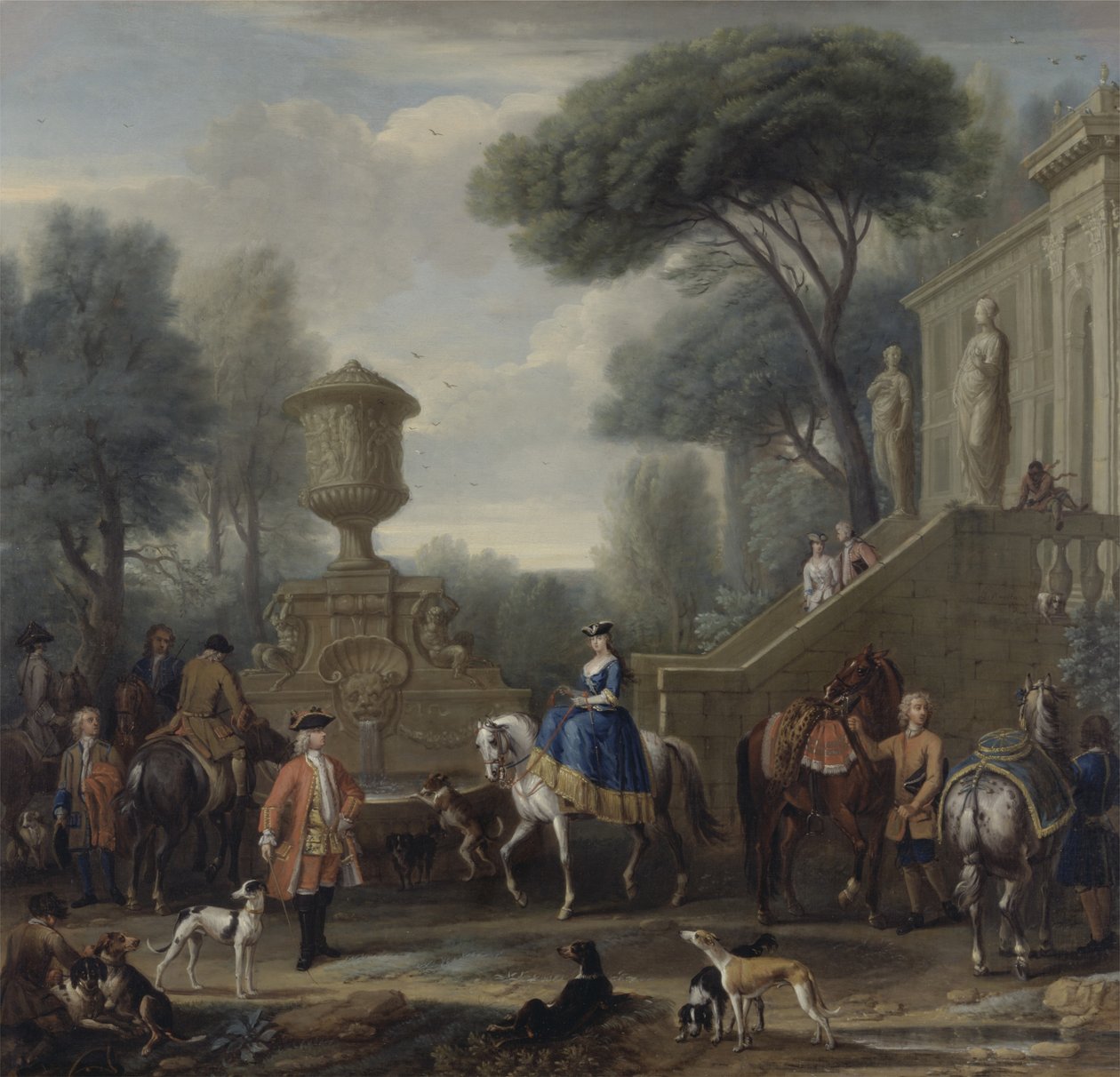 Voorbereiding op de jacht door John Wootton