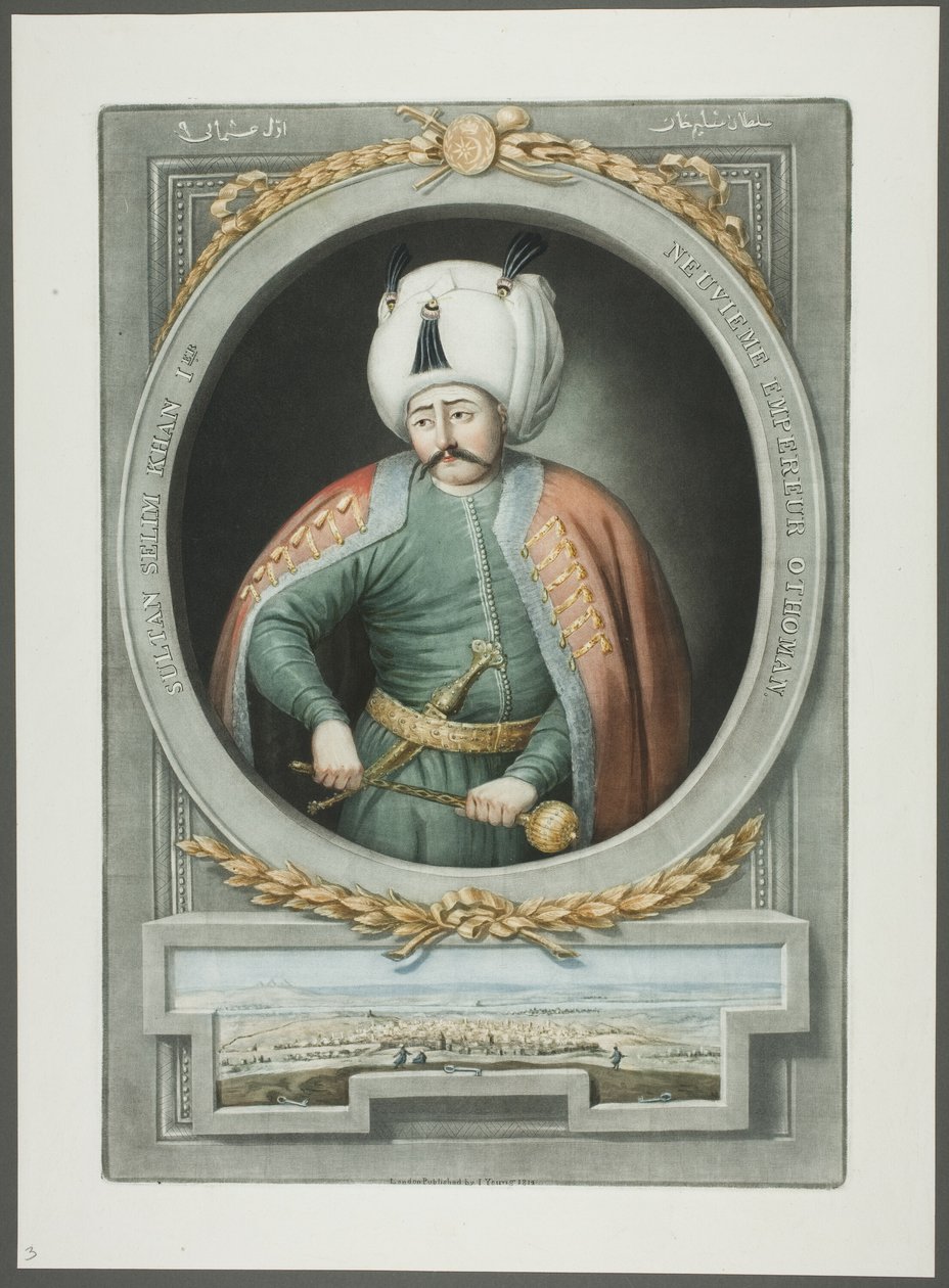 Selim Kahn I, uit Portretten van de Keizers van Turkije door John Young