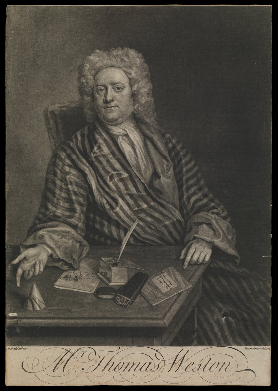 Thomas Weston, ca. 1725 door John the younger Faber