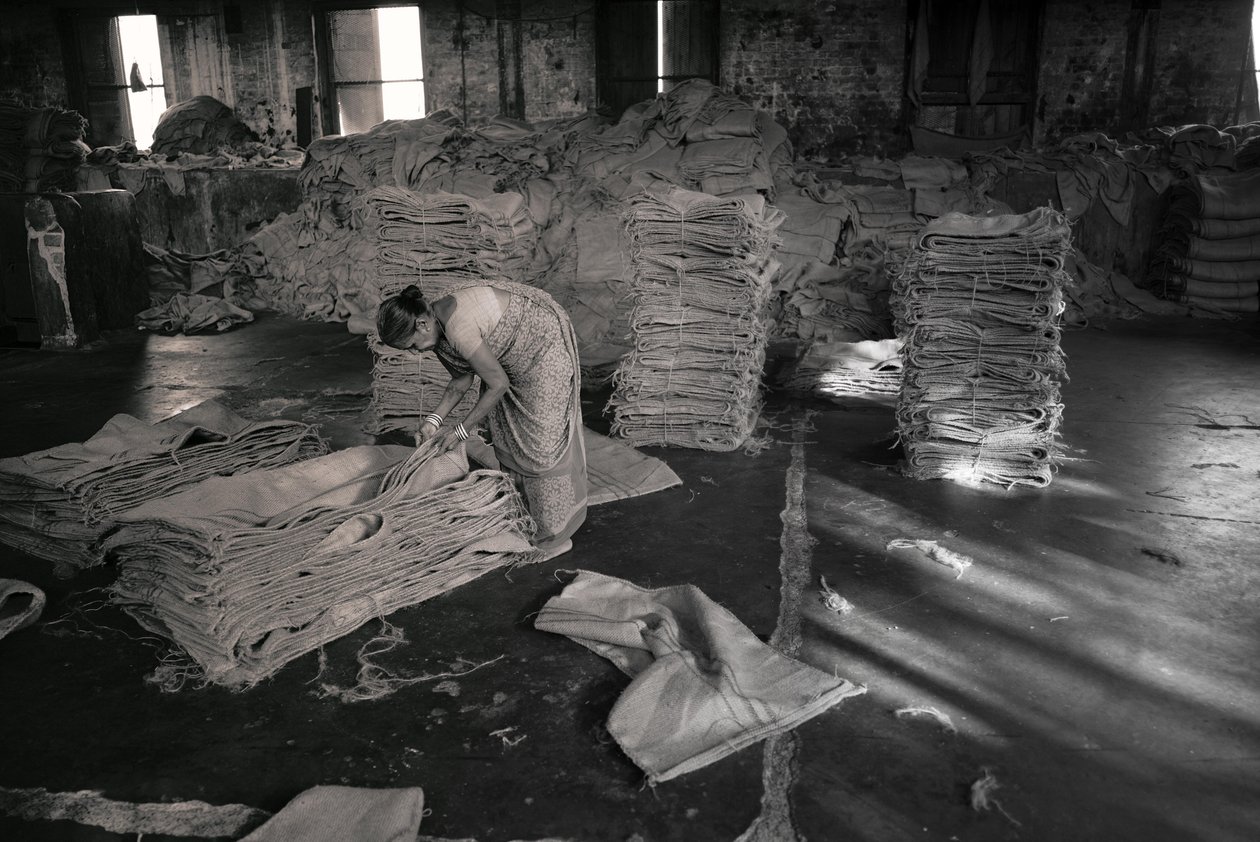 Jutefabriek, Kolkata, India, 2017 (foto) door Jon Nicholson