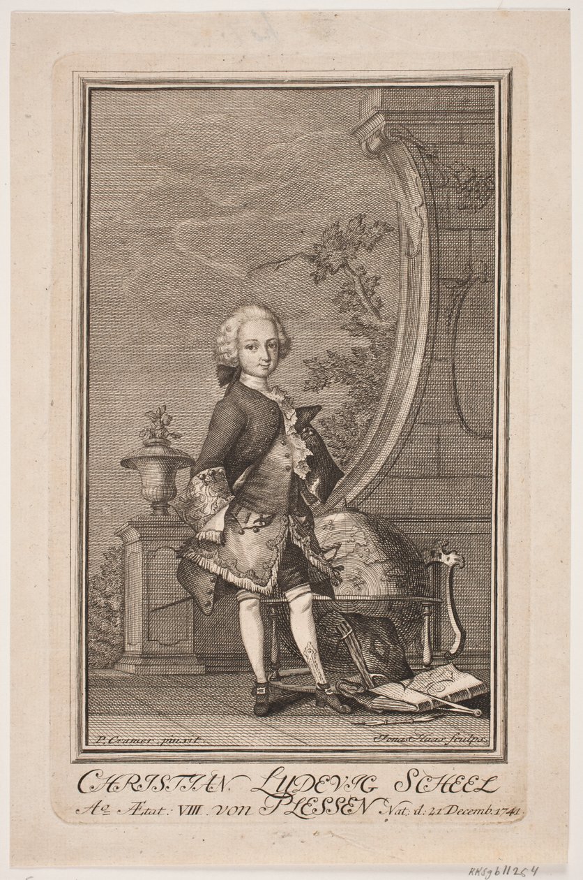 Christian Ludvig Scheel von Plessen door Jonas Haas