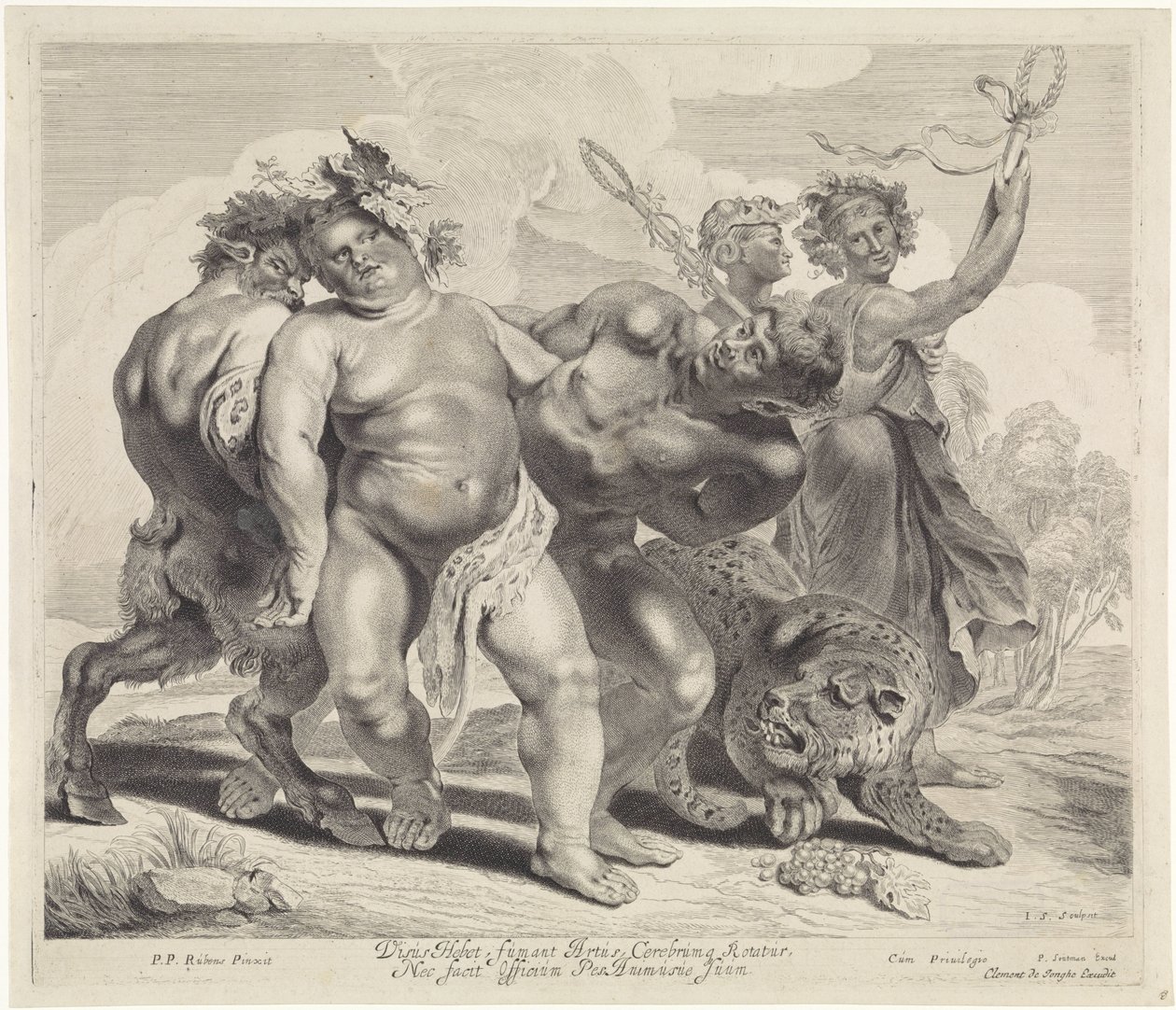 Dronkenschap van Bacchus door Jonas Suyderhoef