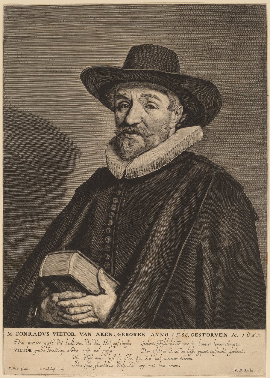 Conrad Vietor van Aken door Jonas Suyderhoff after Frans Hals