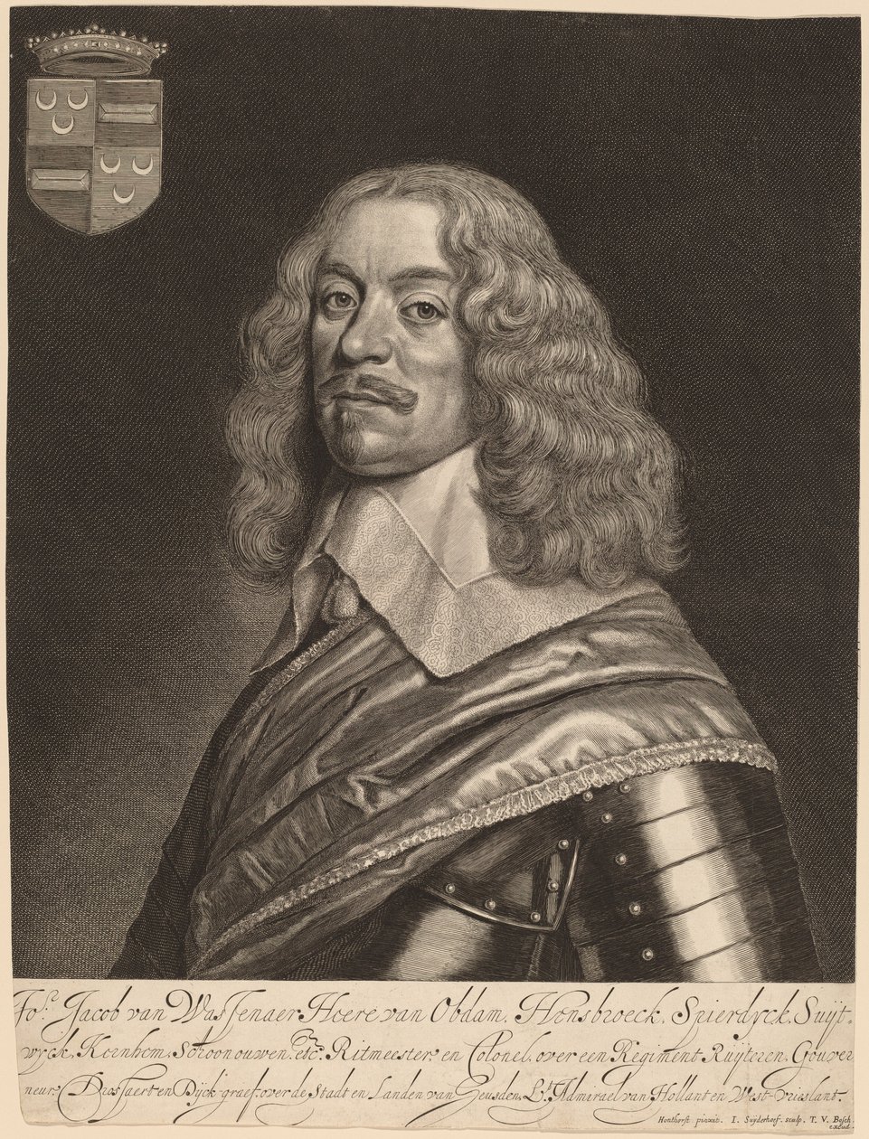 Jacob van Wassenaer van Obdam door Jonas Suyderhoff after Gerrit van Honthorst