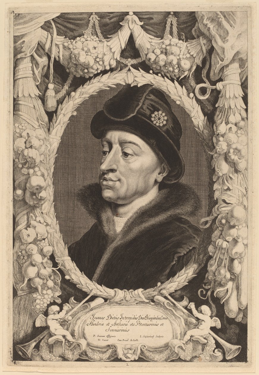 Jan zonder Vrees, Hertog van Bourgondië door Jonas Suyderhoff after Pieter Claesz Soutman