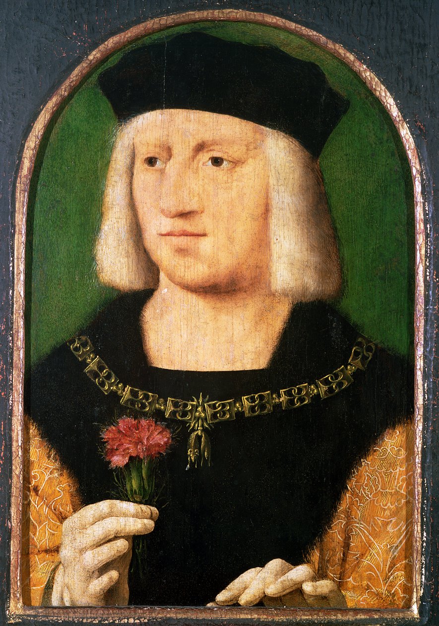 Keizer Maximiliaan I, c.1508-09 door Joos van Cleve