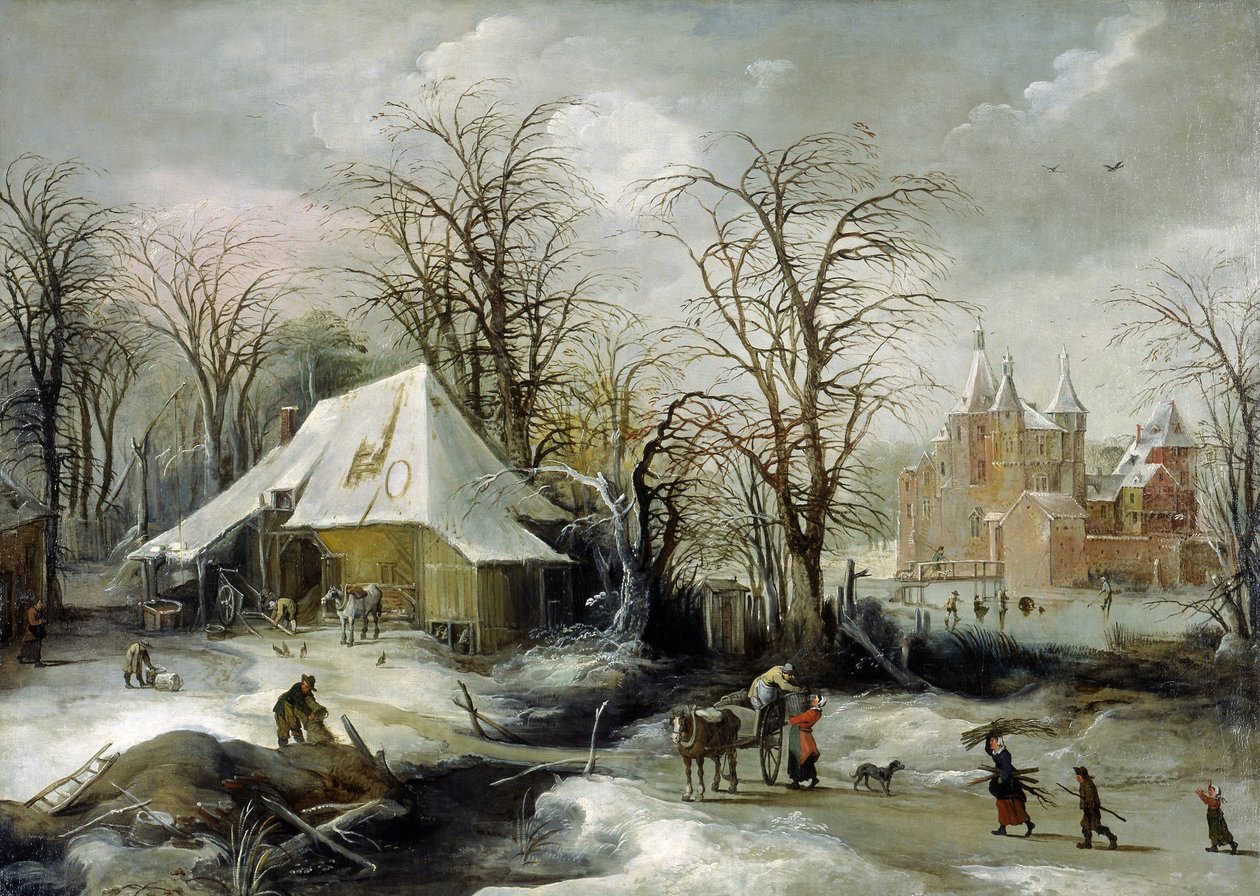 Winterlandschap door Joos or Josse de Momper