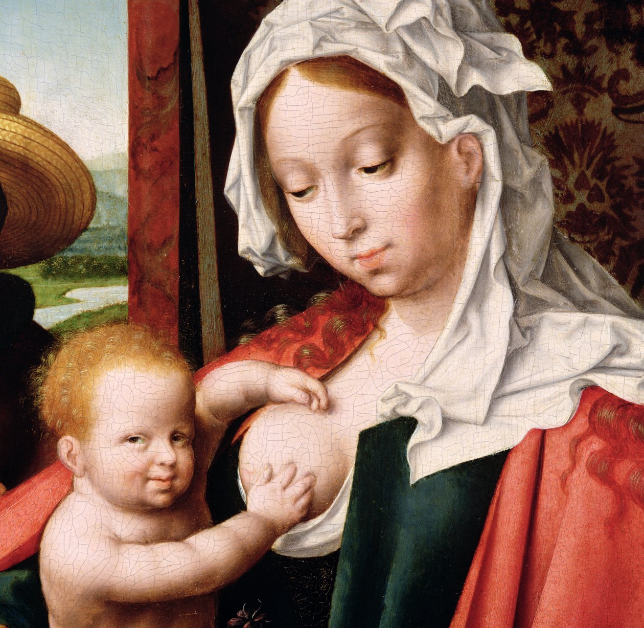 De Heilige Familie, c.1520 (detail) door Joos van Cleve