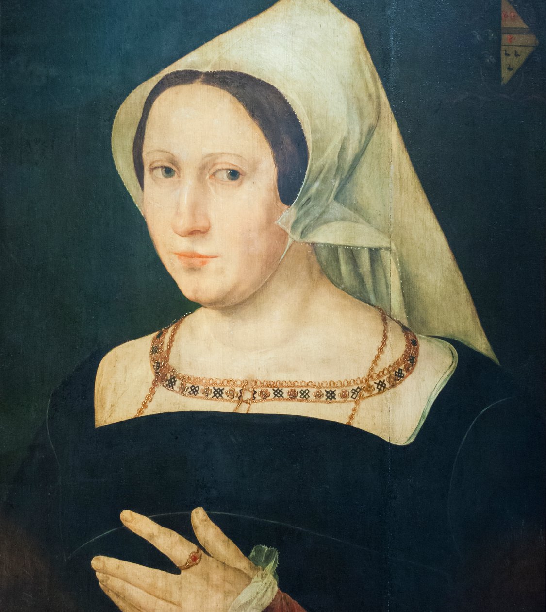 Anna van Spangen, vrouw van Adriaen van der Goes door Joos van (after) Cleve