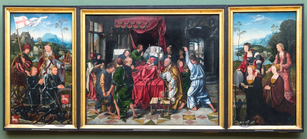 Altaarstuk van de dood van Maria door Joos van Cleve