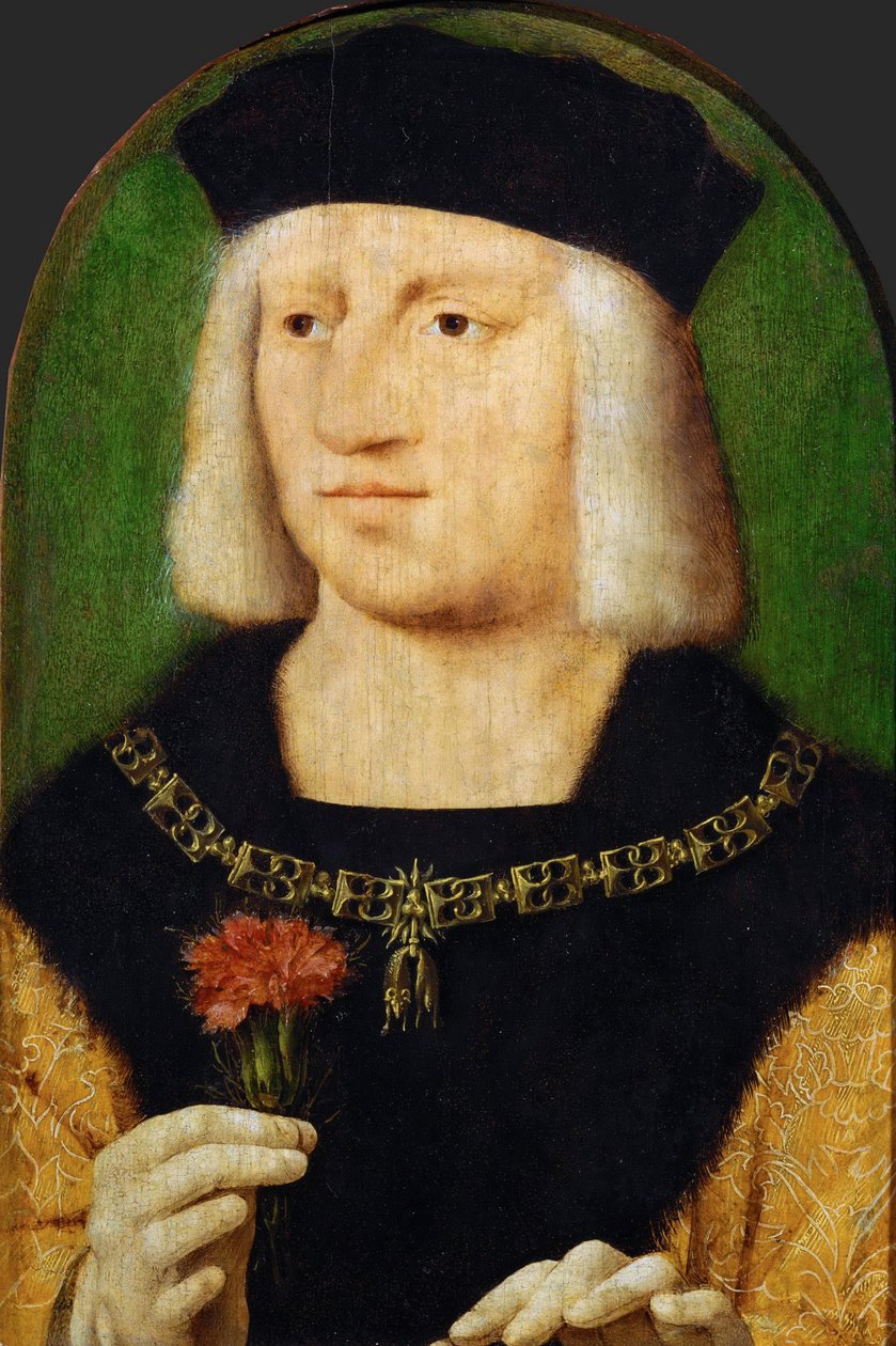 Portret van Keizer Maximiliaan I (1459-1519) door Joos van Cleve