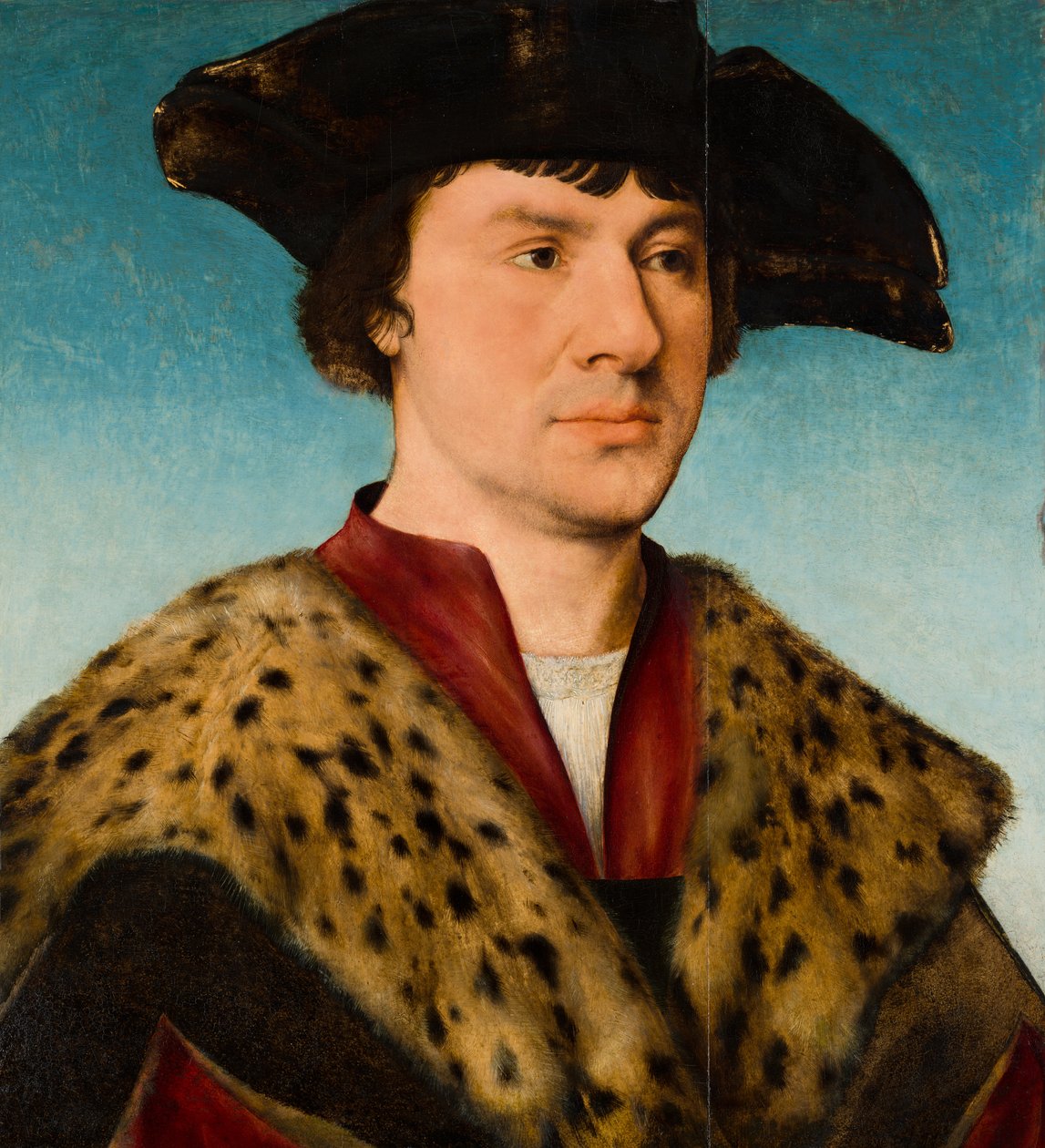 Portret van een man door Joos van Cleve