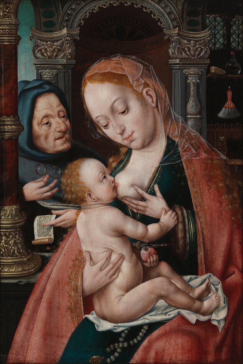 De Heilige Familie door Joos van Cleve