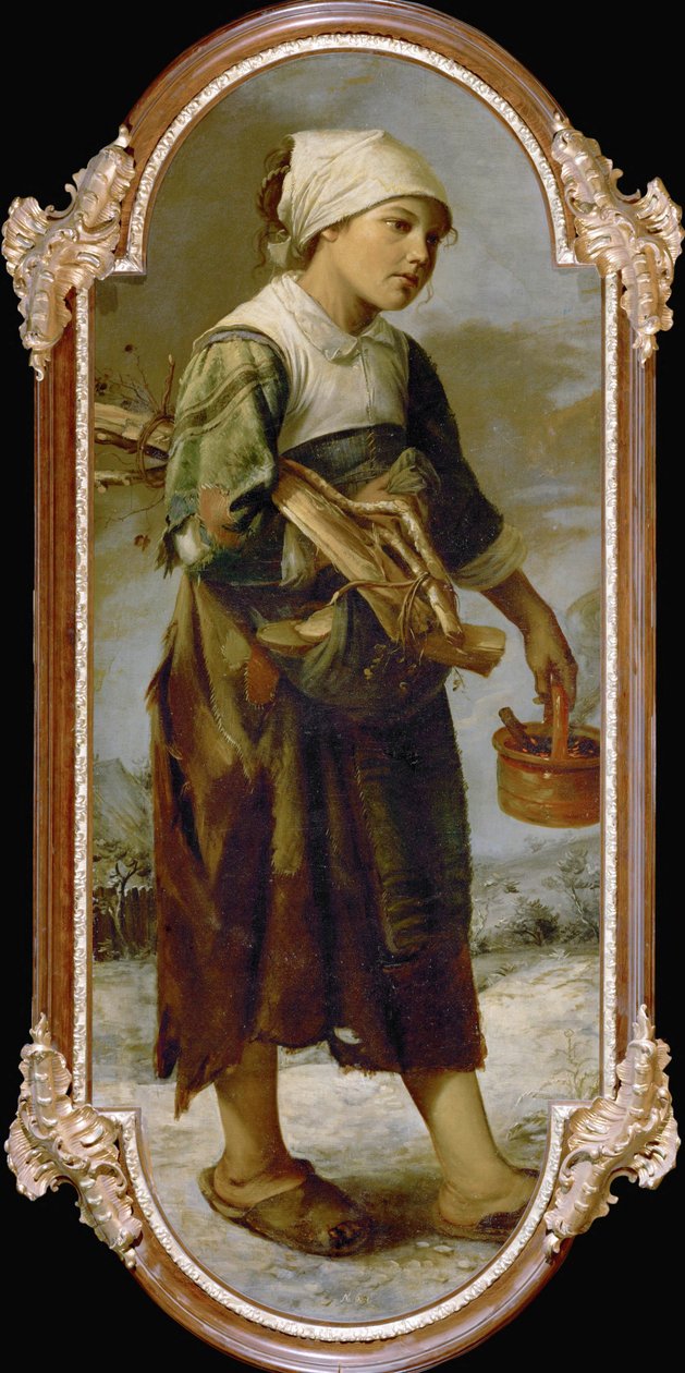 Bedelaarsmeisje (schilderij op doek) door Joos van Craesbeeck