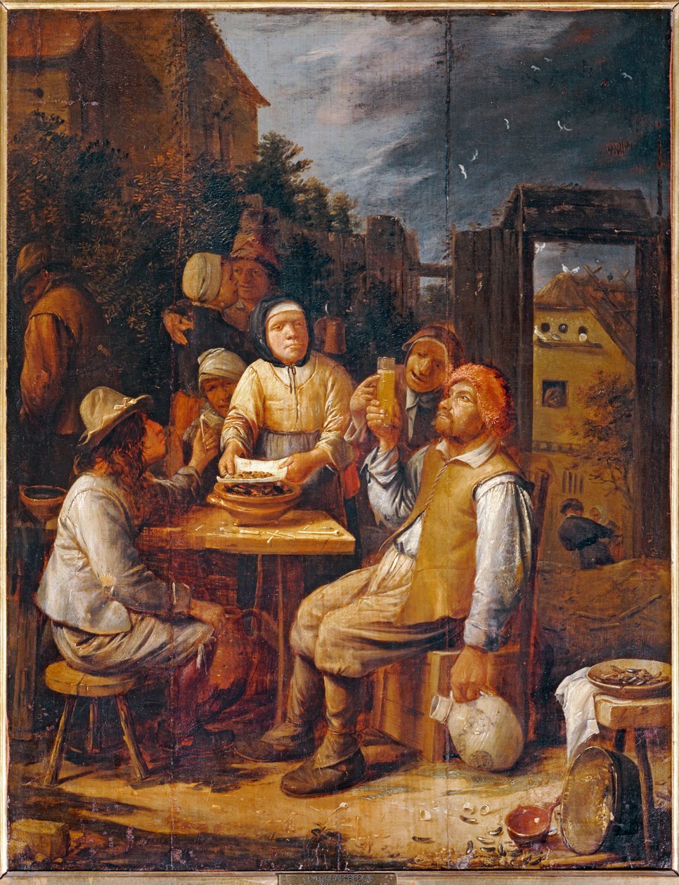 Les Mangeurs de moules - De mosseleters ... door Joos van Craesbeeck