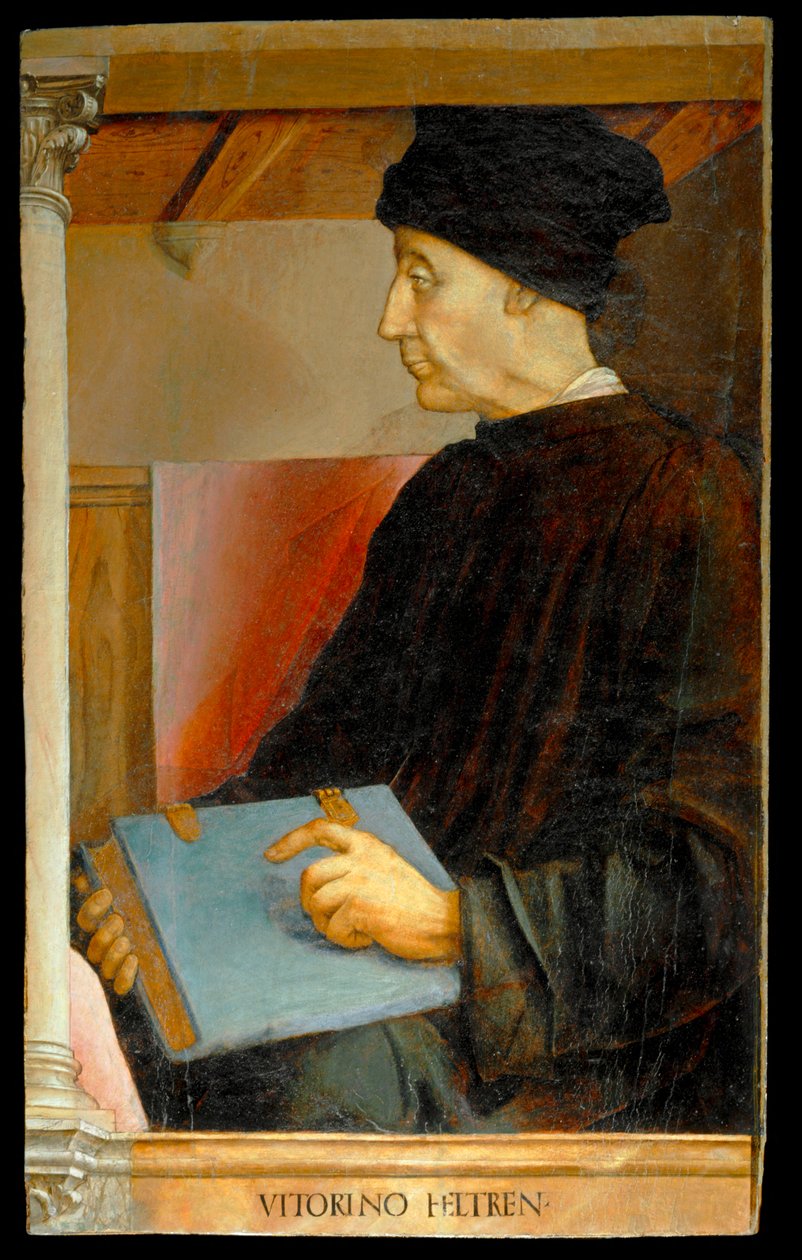 Vittorino da Feltre, Italiaans humanist en leraar ... door Joos van Gent (fl.1460-75)