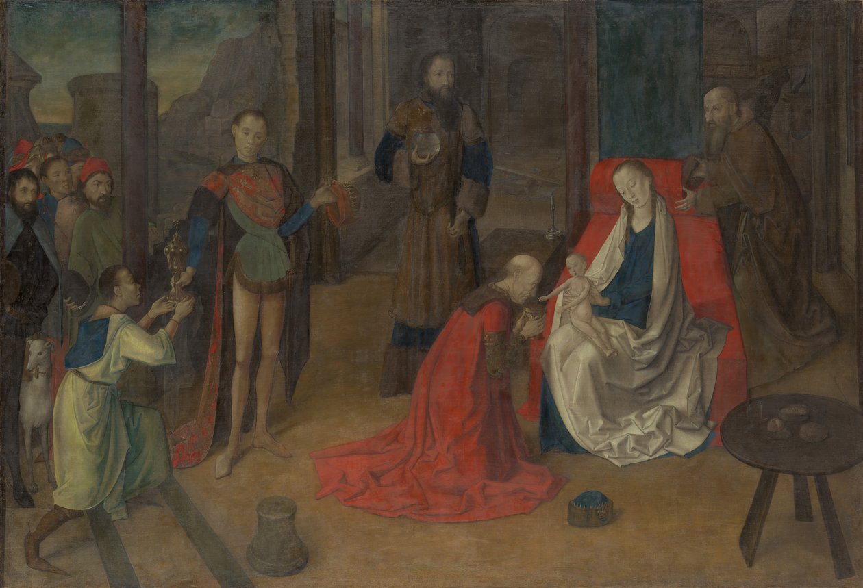 De aanbidding der wijzen, ca. 1465 door Joos van Wassenhove