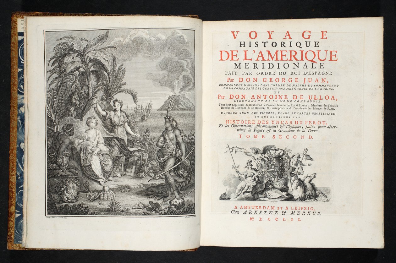 Frontispice van Voyage Historique de l