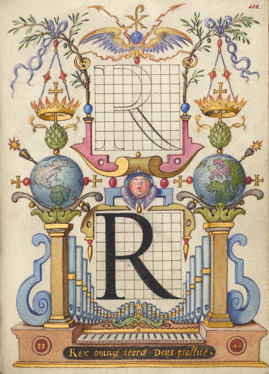 Handleiding voor het construeren van de letter R door Joris Hoefnagel