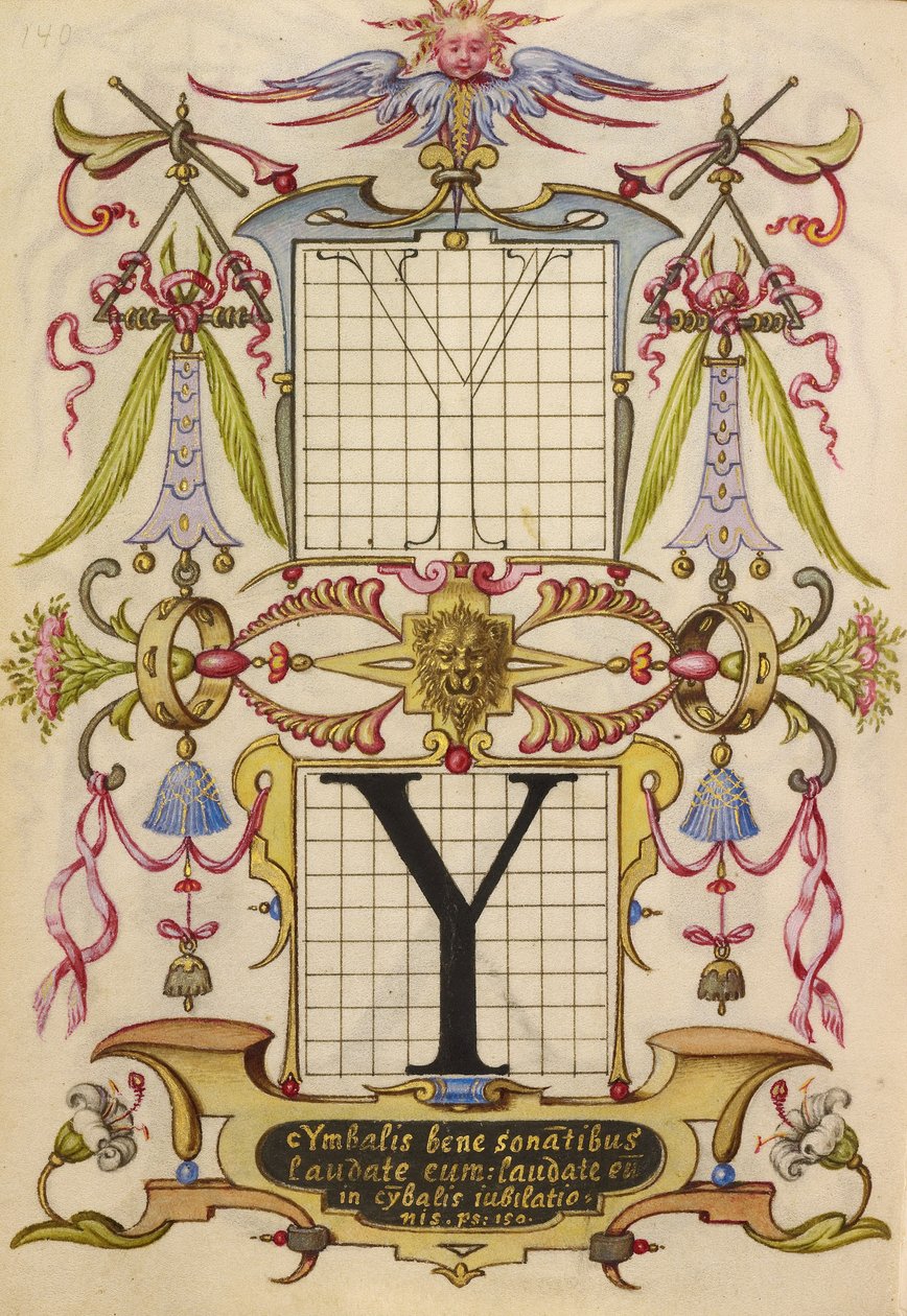 Hongaars - Handleiding voor het construeren van de letter Y - Google Art Project door Joris Hoefnagel