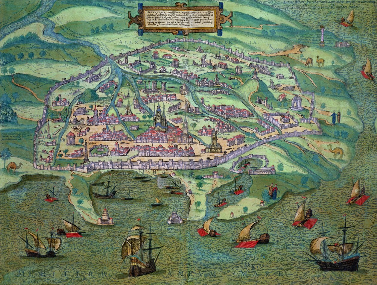 Kaart van Alexandrië, uit 