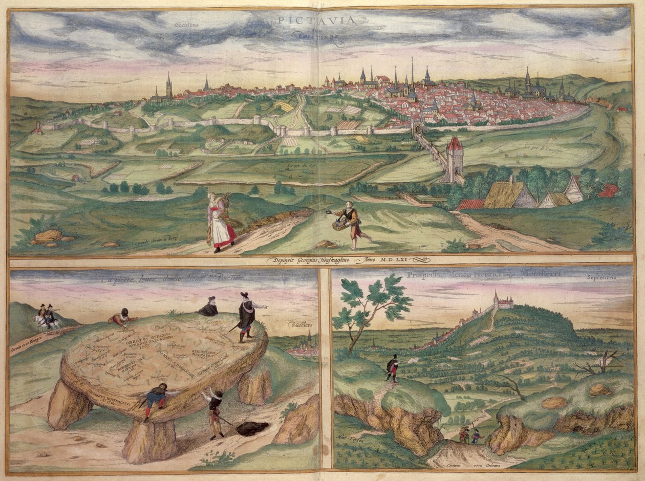 Kaart van Poitiers, uit 