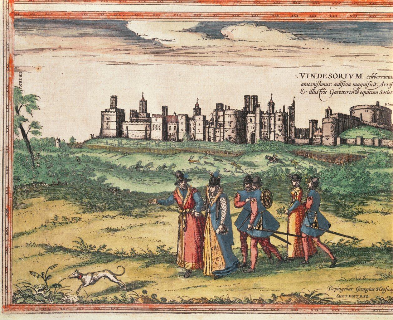 Uitzicht op Windsor Castle, uit 