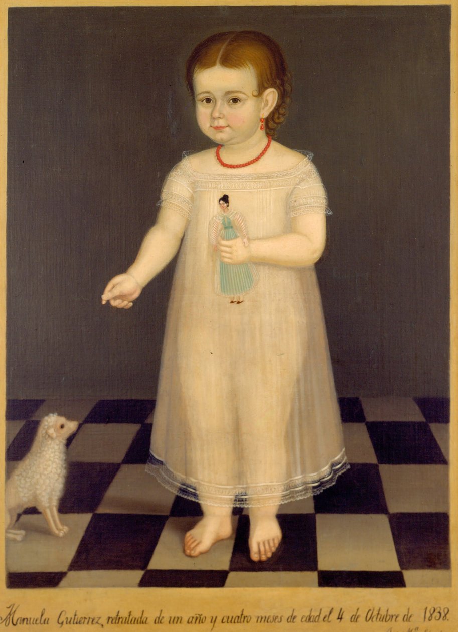 Portret van Manuela Gutiérrez door José María Estrada