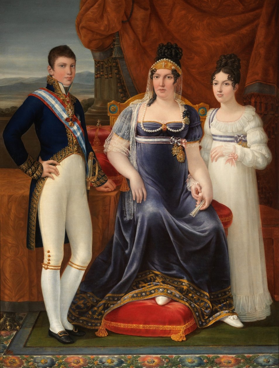 Spanish:  La reina de Etruria y sus hijos De koningin van Etrurië en haar kinderen door José Aparicio