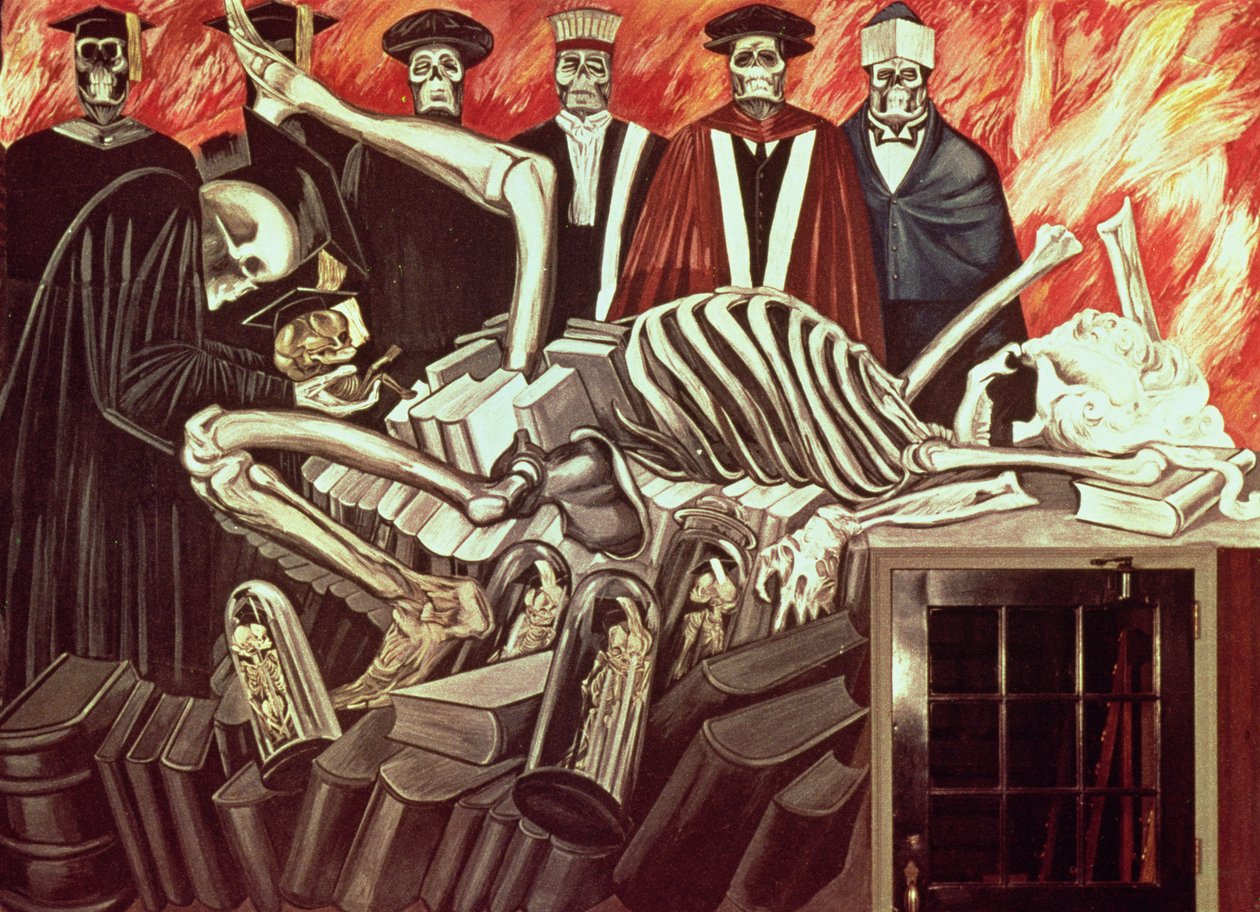 Gods van de Moderne Wereld, uit Het Epos van de Amerikaanse Beschaving door José Clemente Orozco