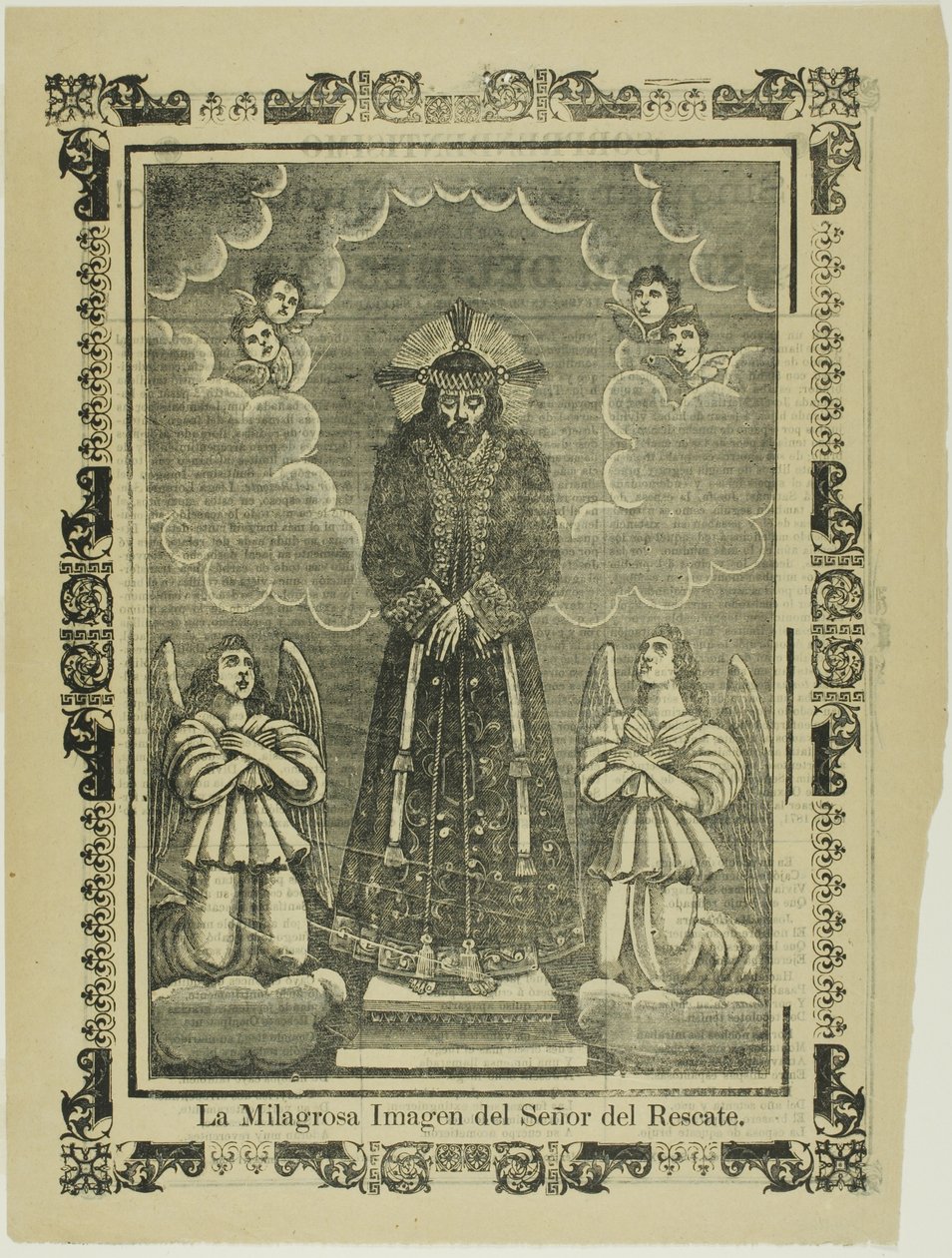 Het wonderbaarlijke beeld van onze Heiland (The Miraculous Image of Our Savior) door José Guadalupe Posada