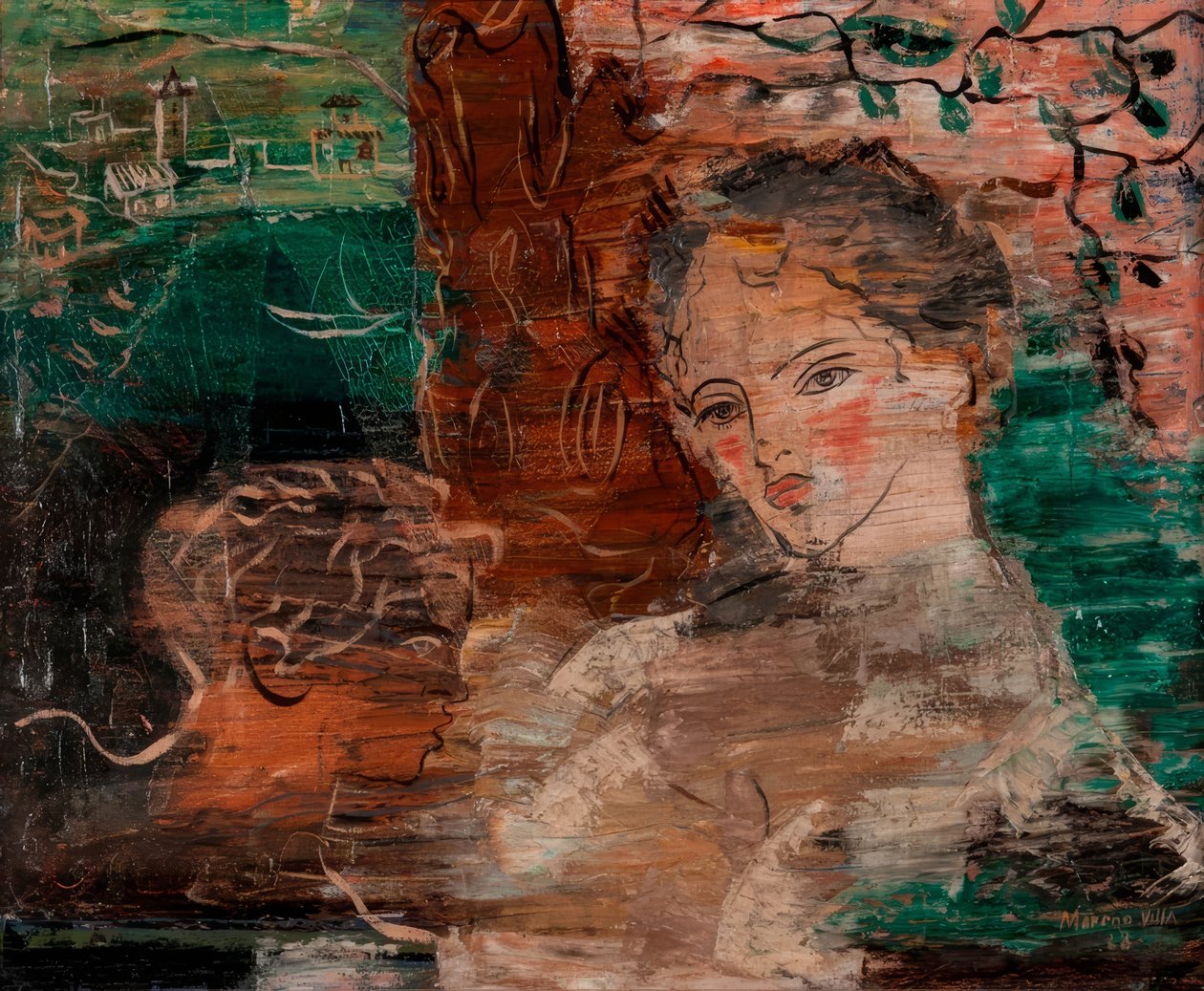 Twee figuren. Moeder en kind door José Moreno Villa