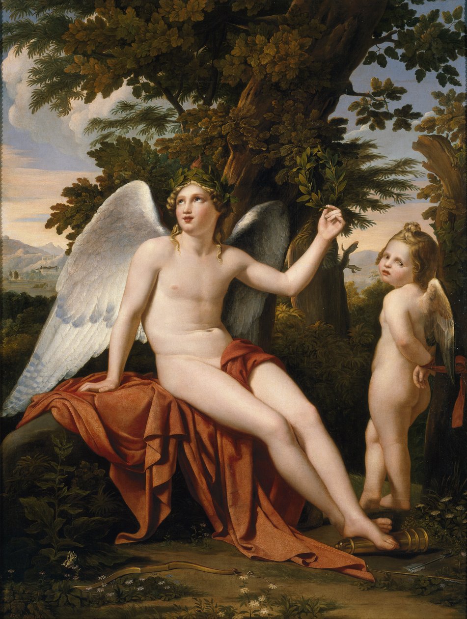 Goddelijke liefde en profane liefde. door José de Madrazo y Agudo