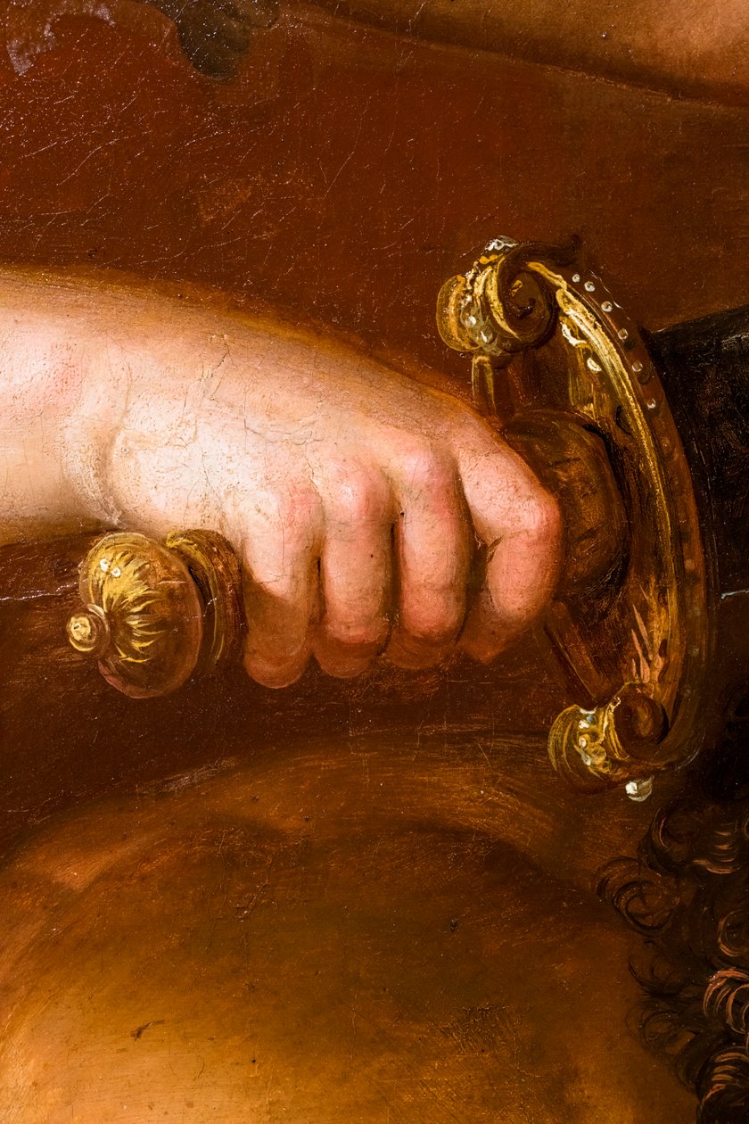 Judith en Holofernes, detail, circa 1790-1800 (olieverf op doek) door Jose Bernat Flaugier