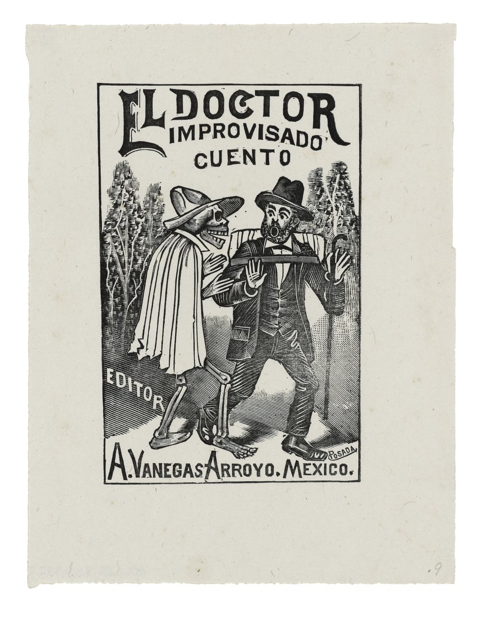 El Doctor Improvisado Cuento door José Guadalupe Posada