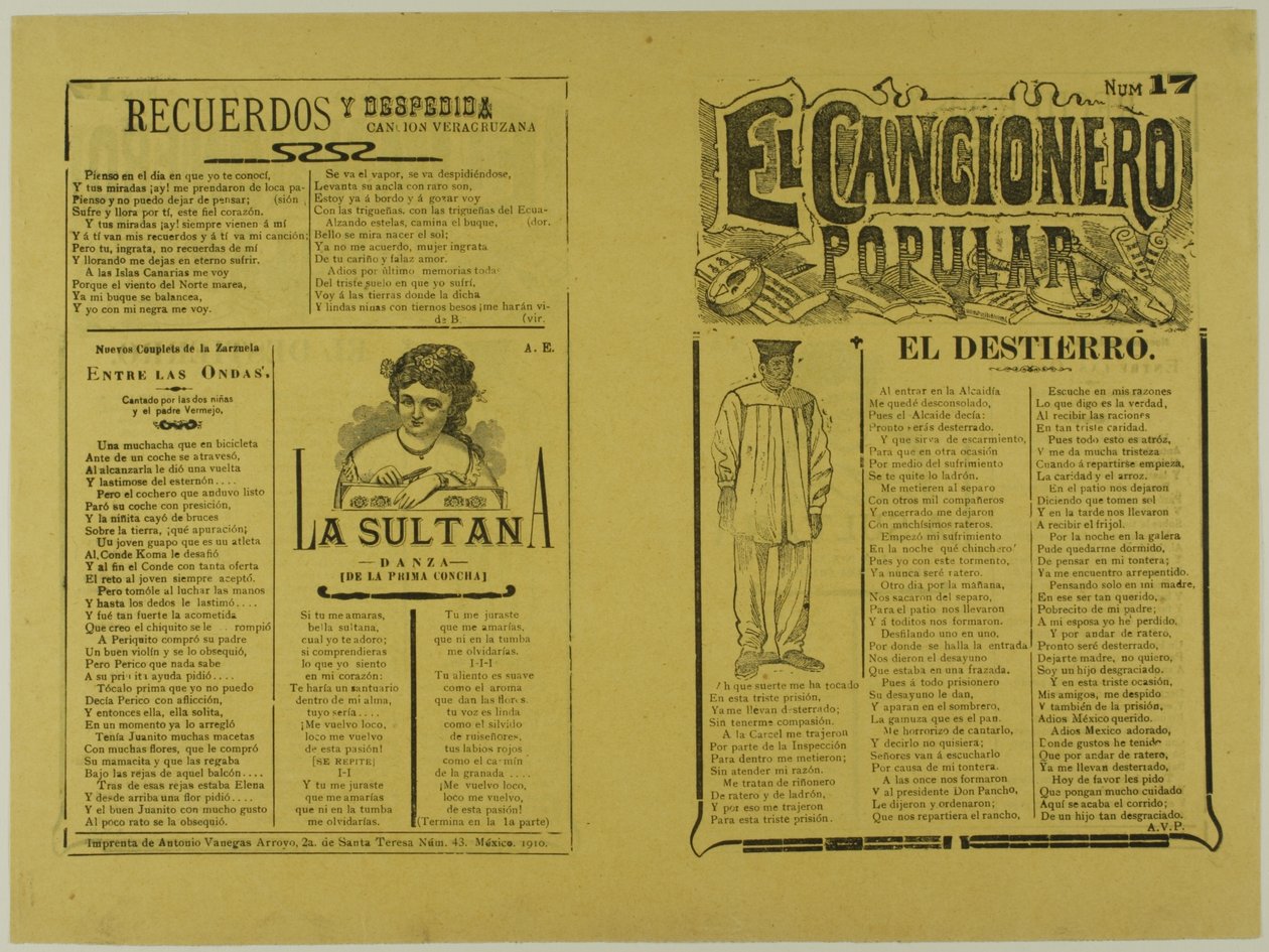 El cancionero popular, num. 17 door José Guadalupe Posada