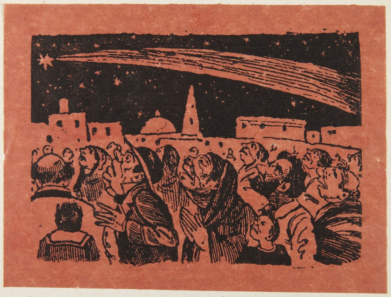 Grote komeet door José Guadalupe Posada