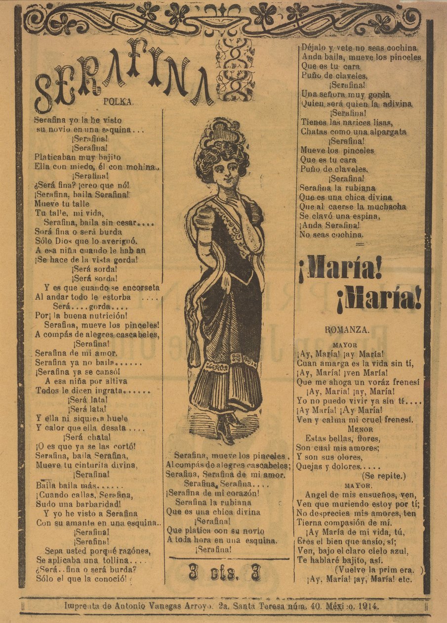 Serafina door José Guadalupe Posada